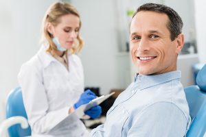 man at dentist in Fort Worth