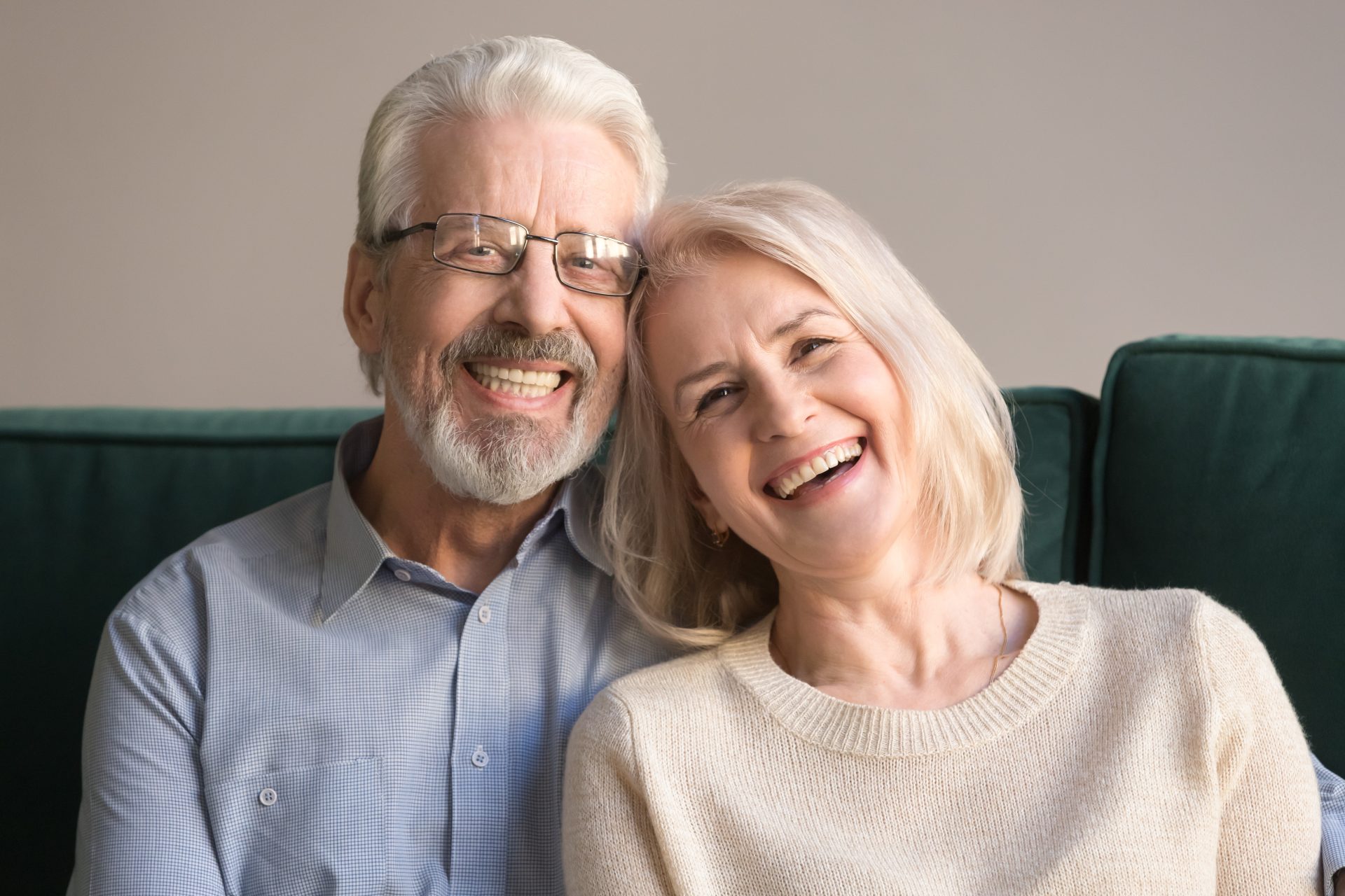 older couple smiling