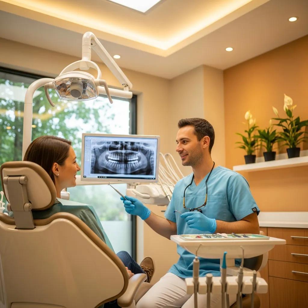 dental-hygienist-reassuring-a-patient-in-a-comfortable-dental-office